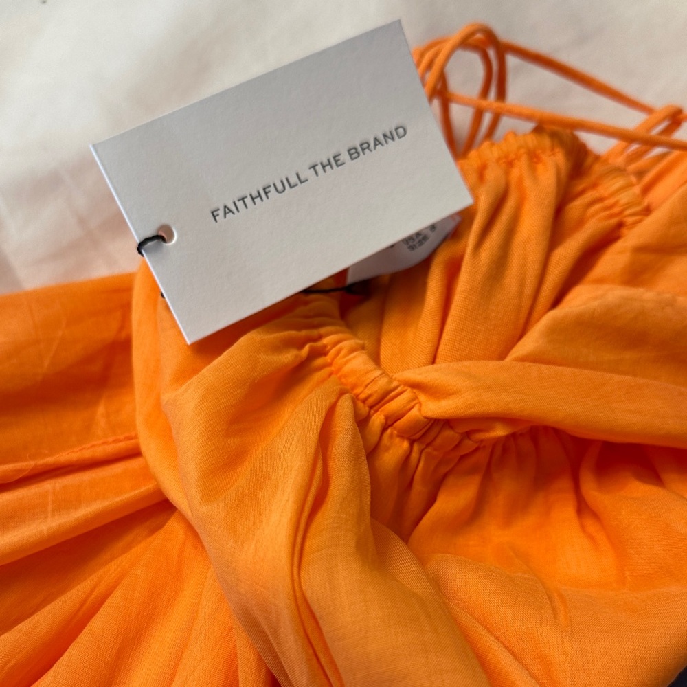Faithfull the Brand Orange Maxi Dress - Picture 3 of 4